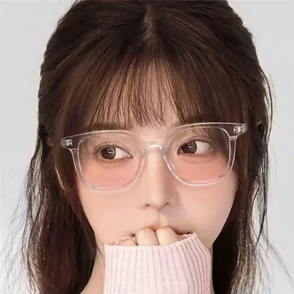 Transparent Square Sun Glasses Frame Sunglasses for Women Blush Retro Y2k Sunglasses Women Black Fashion Luxury Sunglasses