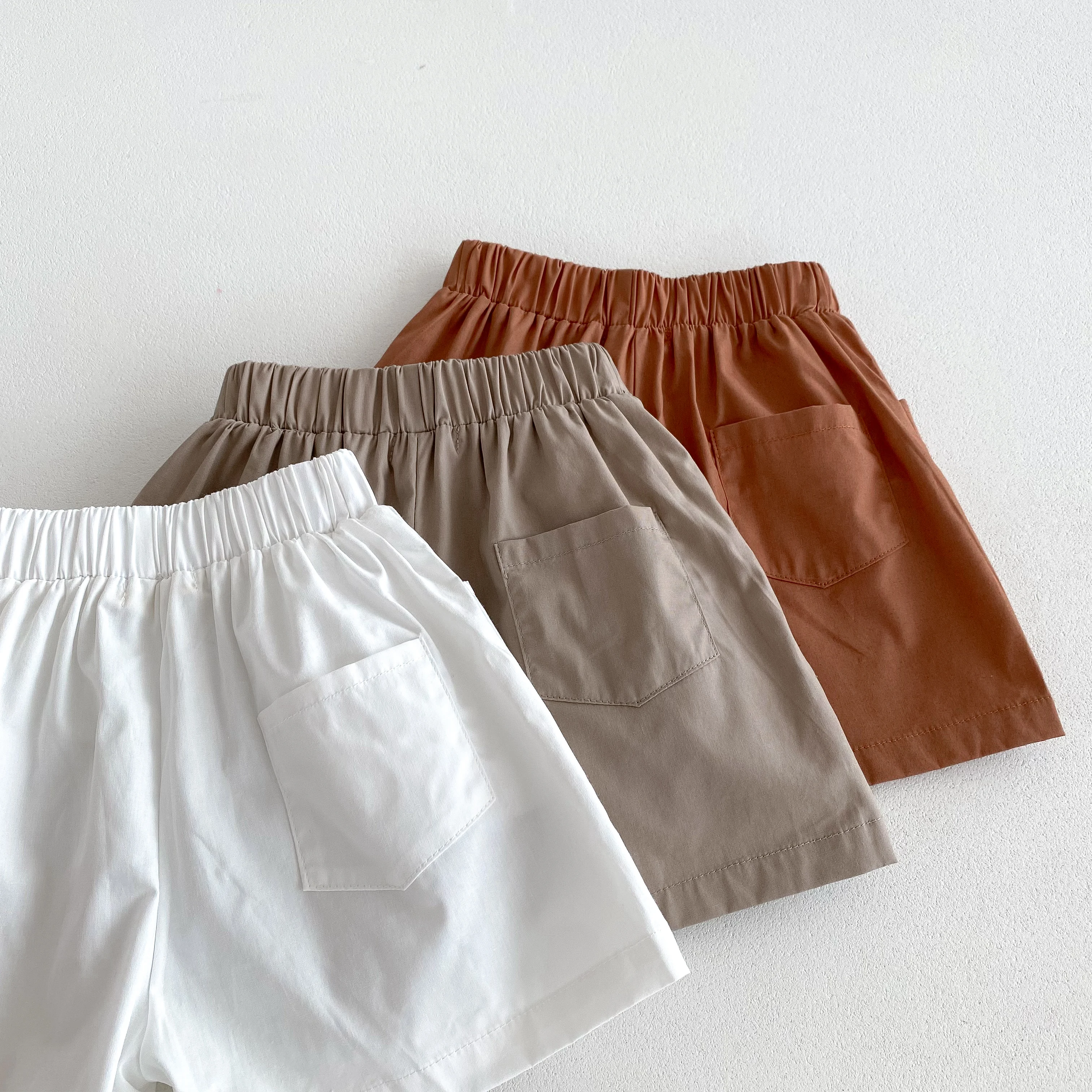 Korea Trend Baby Boys Shorts kids shorts Summer Cotton Breathable 3 Pockets Design Children Sports Pants 0-4 Yrs Girls Clothes