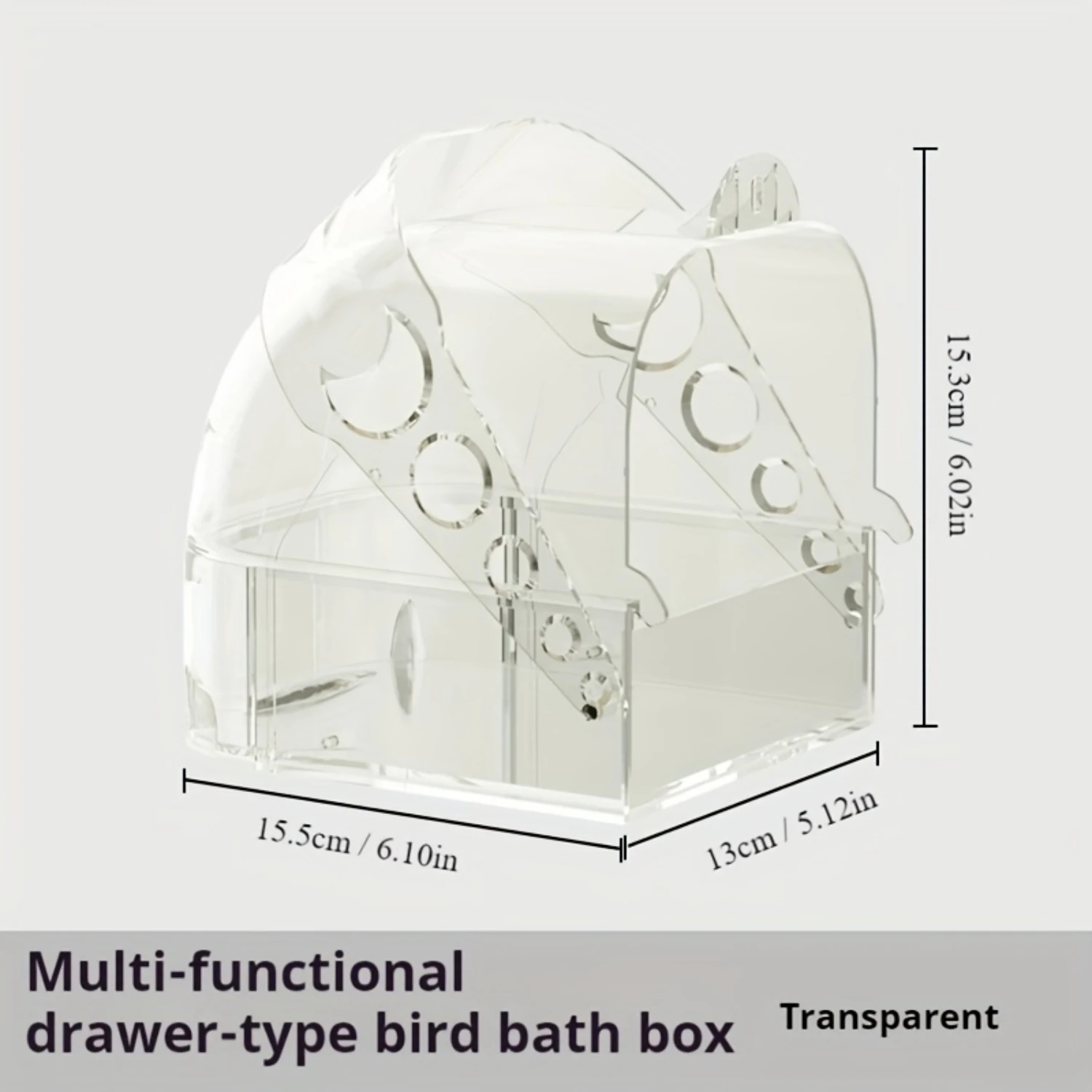 Box Large Space for Parakeets and Cockatiels Pet shedding brush Knife Dog accessories Cat brush Grooming