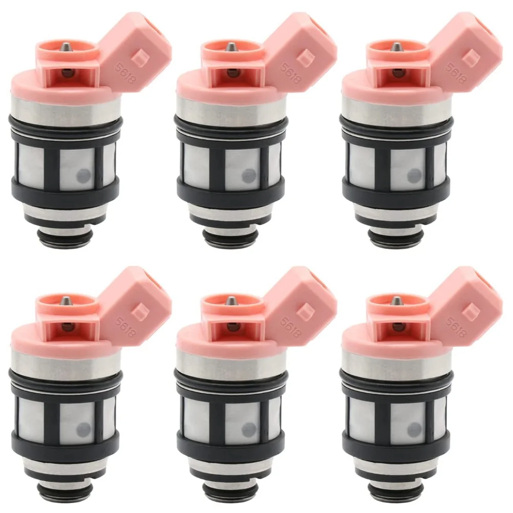 Set of 6 Fuel Injectors 1 Hole Fit For Nissan D21 For Pathfinder For