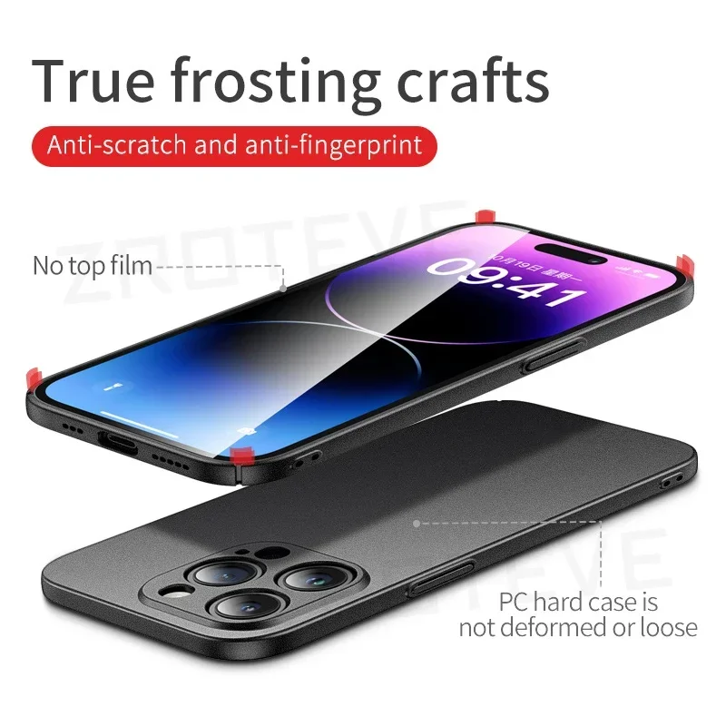 ZROTEVE Luxury Slim Matte Hard PC Cover - Premium Phone Case
