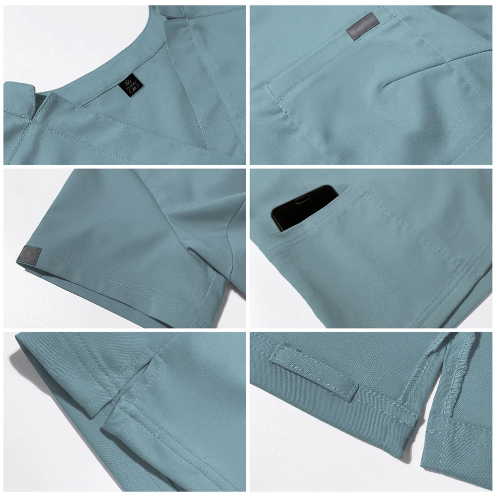 Medical Uniform Women's Scrub Clothing Sets Medical Scrubs Suit Nursing Uniform For Men Medical Nurse Scrub Sets Stretch Quick-Dry