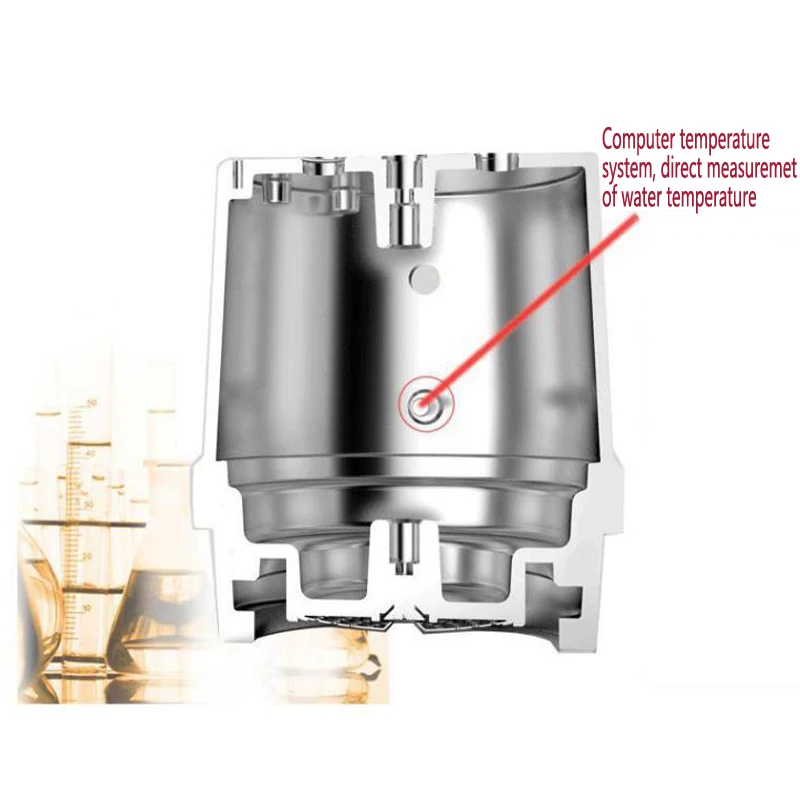 1.7L Italian Coffee Machine CRM3122 Steam Double Pump Boiler Coffee Maker Semi-automatic Stainless Steel Machine 220V 1PC