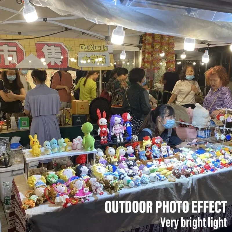 Outdoor USB Rechargeable LED Lamp Bulbs High Brightness Emergency Light Hook Up Camping Fishing Portable Lantern Night Lights 5