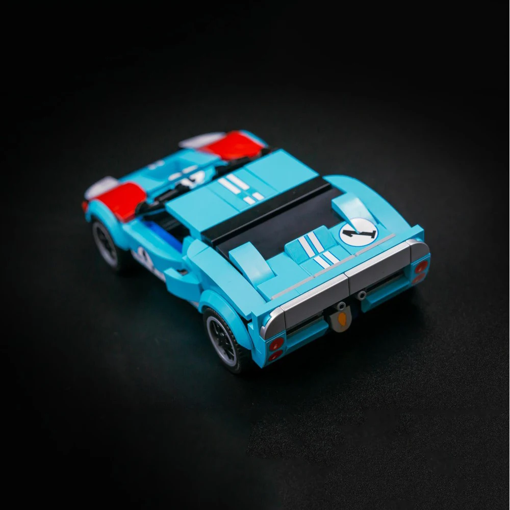 Creative Garage MOC Champion Series 330 P3 Racing GT40 Sportwagen-Bausteine, Montagespielzeug, Ziegelsteine, Geburtstagsgeschenke für Kinder – Detail 7