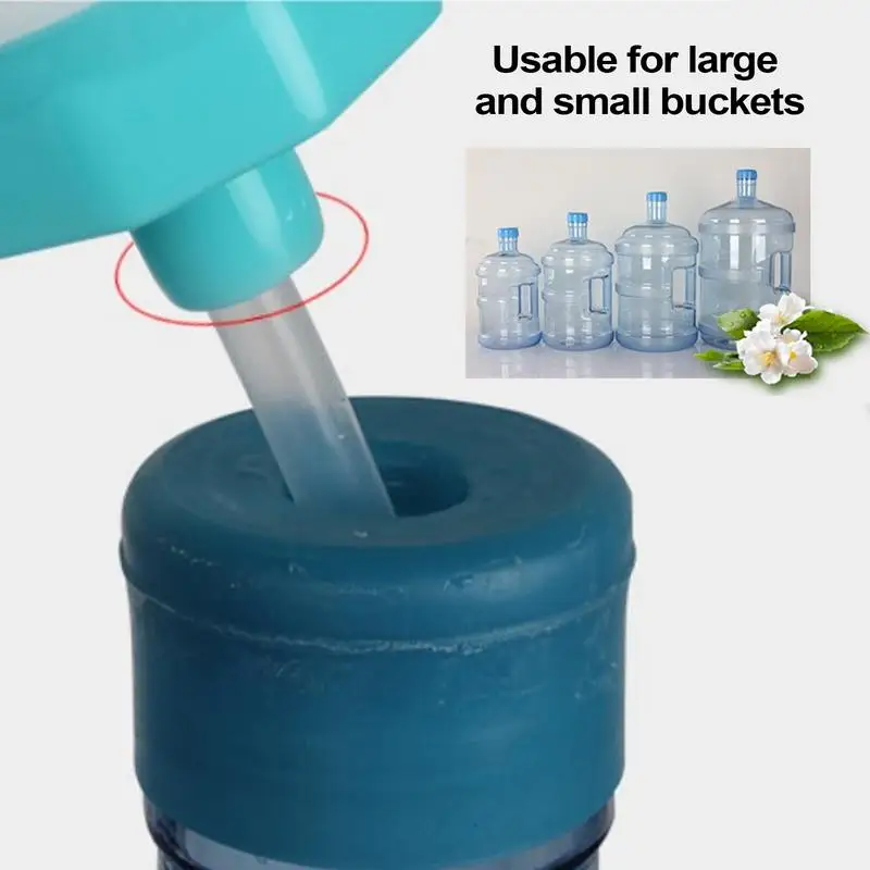 Manual Water Pump for 5&6 Gallon Bottle, Removable Hand Pressure Water Dispenser, Bottle/Jug Hand Pump for Household Use