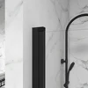 Bathtub Screen Panel Shower Door 180° Pivot, Black 5