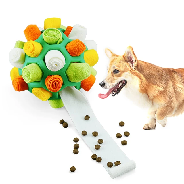 Snuffle Ball For Dogs Encourage Natural Foraging Skills Dog Toys For Boredom  And Stimulating Dog Puzzle Ball with Storage Bag - AliExpress