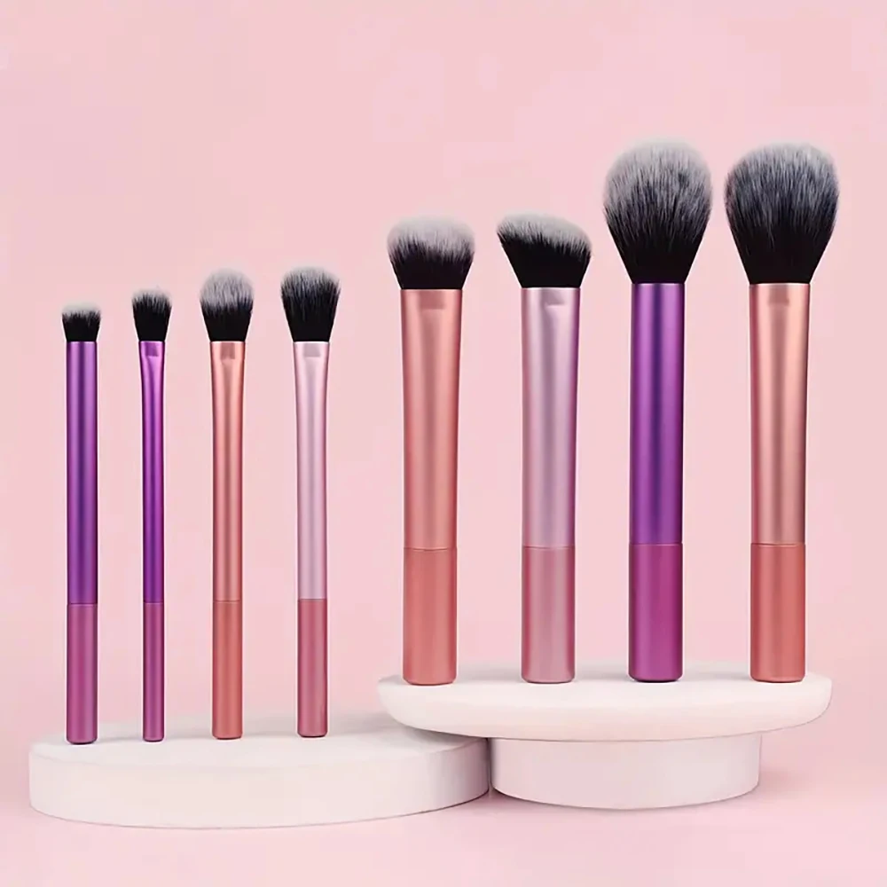 

8PCS Multicolor Makeup Brushes Set For Foundation/Blush/Highlighter/ Eyeshadow/Kabuki Blending Cosmetics Beauty Make Up Tools