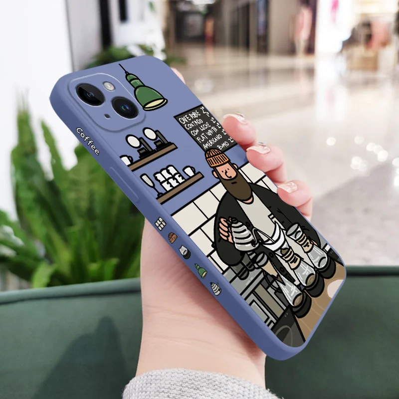Coffee Uncle Silicone Phone Case - Sleek and Stylish Protective Cover
