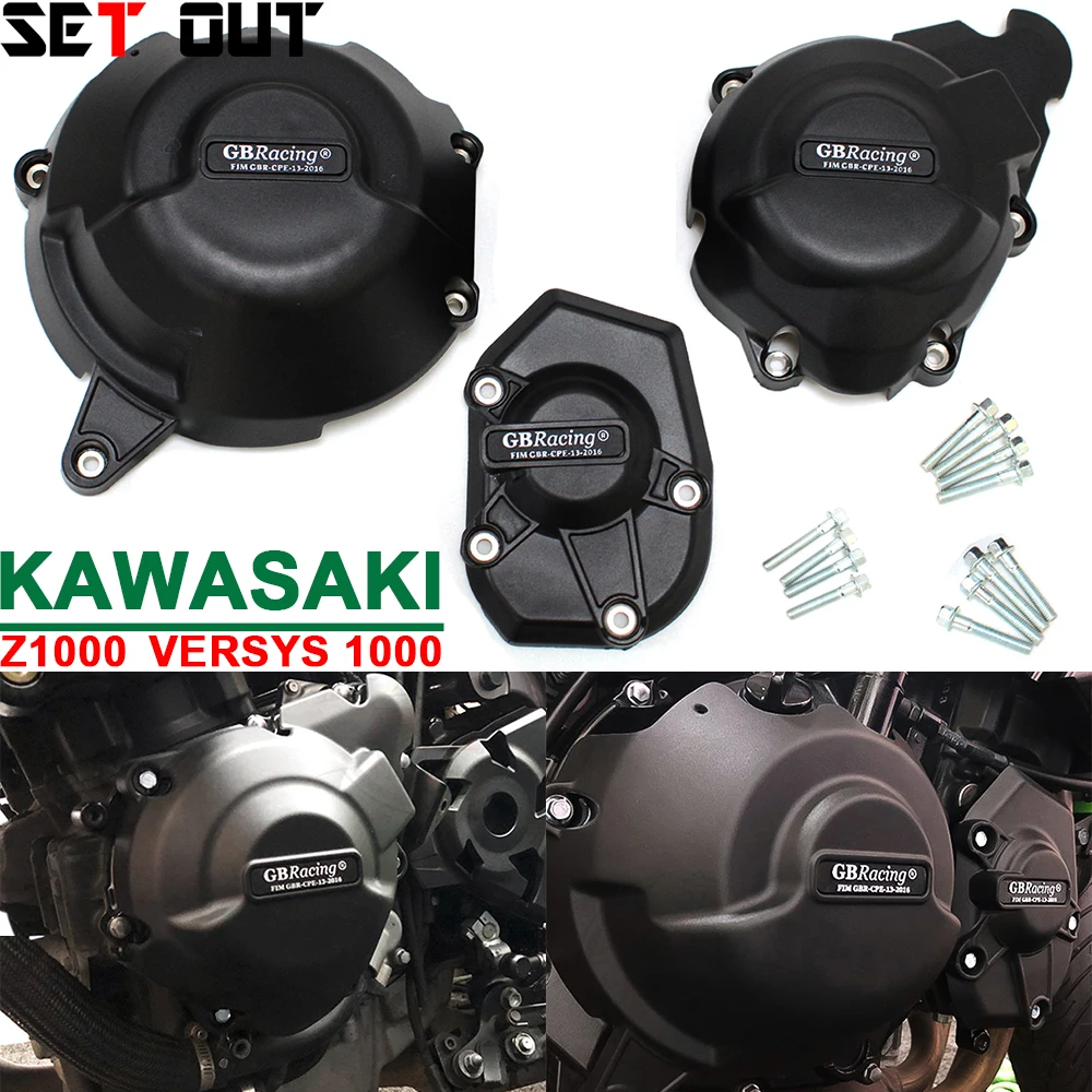 

Аксессуары для мотоциклов KAWASAKI Z1000 SX VERSYS 1000 2011-2023 Защитная крышка сцепления переменного тока GB крышка гоночного двигателя