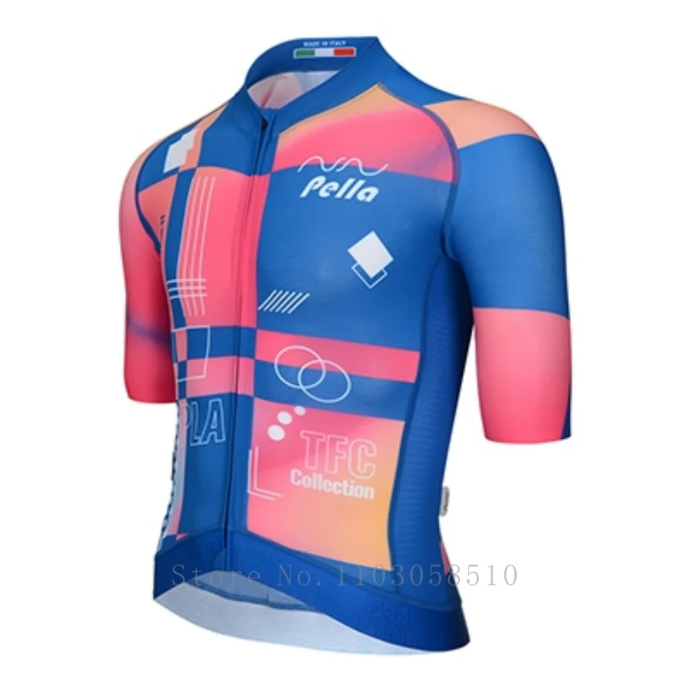 PELLA Bicycle Jersey Short-sleeved Summer Men's Cycling Jersey for