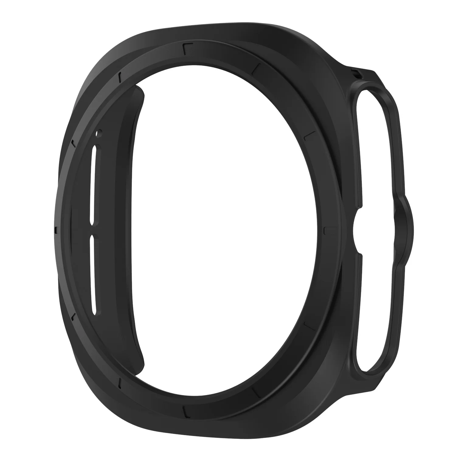 Enhanced Protective PC Case for Smartwatch - Hollow Frame Hard Bumper Cover