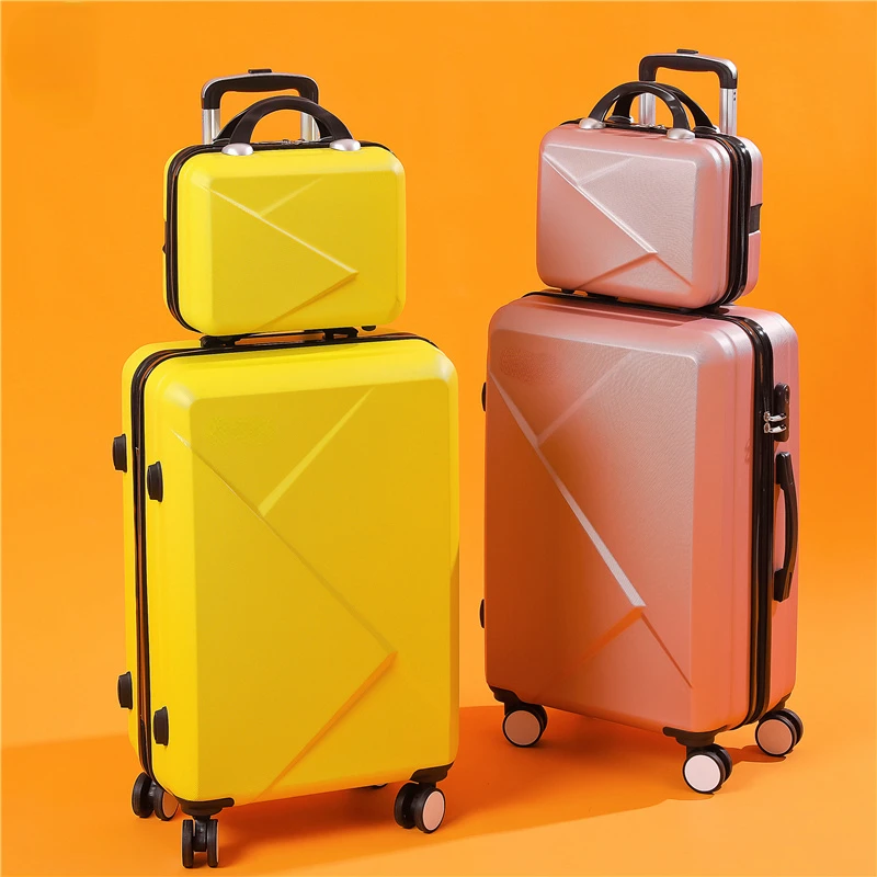 Vintage Travel Suitcases Set 22 24 26 28 20 Inch Cabin Suitcase Rolling  Luggage Pink Cartoon Valise Trolley With Wheels Case - AliExpress