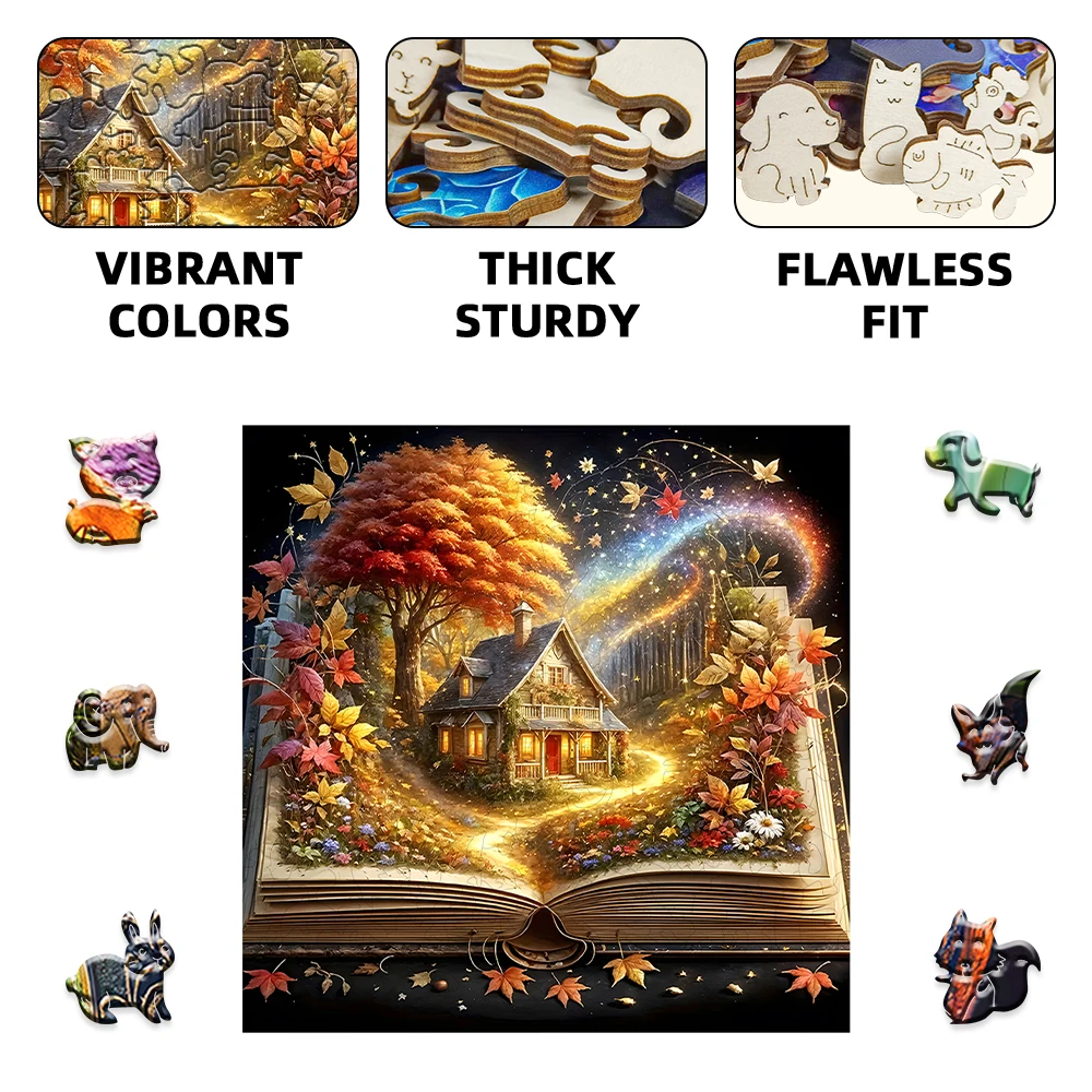 Exquisite Gift Wooden Puzzle - Challenging Vibrant UV Print Jigsaw