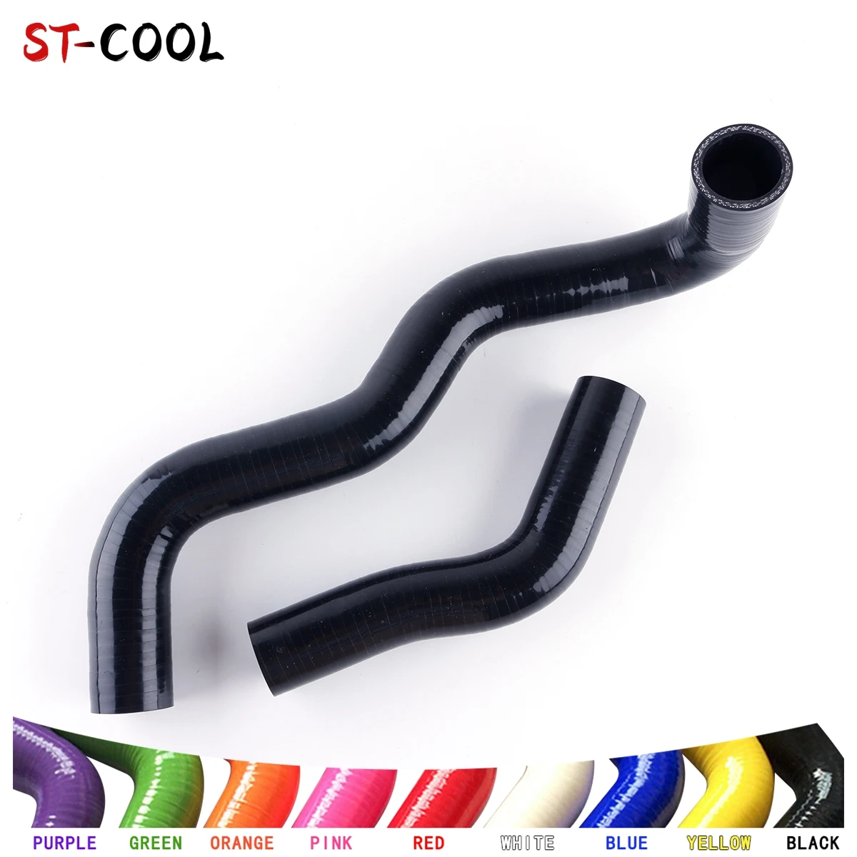 

For Toyota Hilux LN65 LN60 LN61 2.4L Diesel W/2L Coolant Radiator Silicone Hoses Kit Tubes Piping 2Pcs 10 Colors