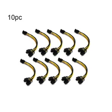 

10Pcs 8 Pin PCI Express to Dual PCIE 8 (6+2) Pin Power Cable 25cm Splitter Cord For Graphics Card Power Supply Breakout Board