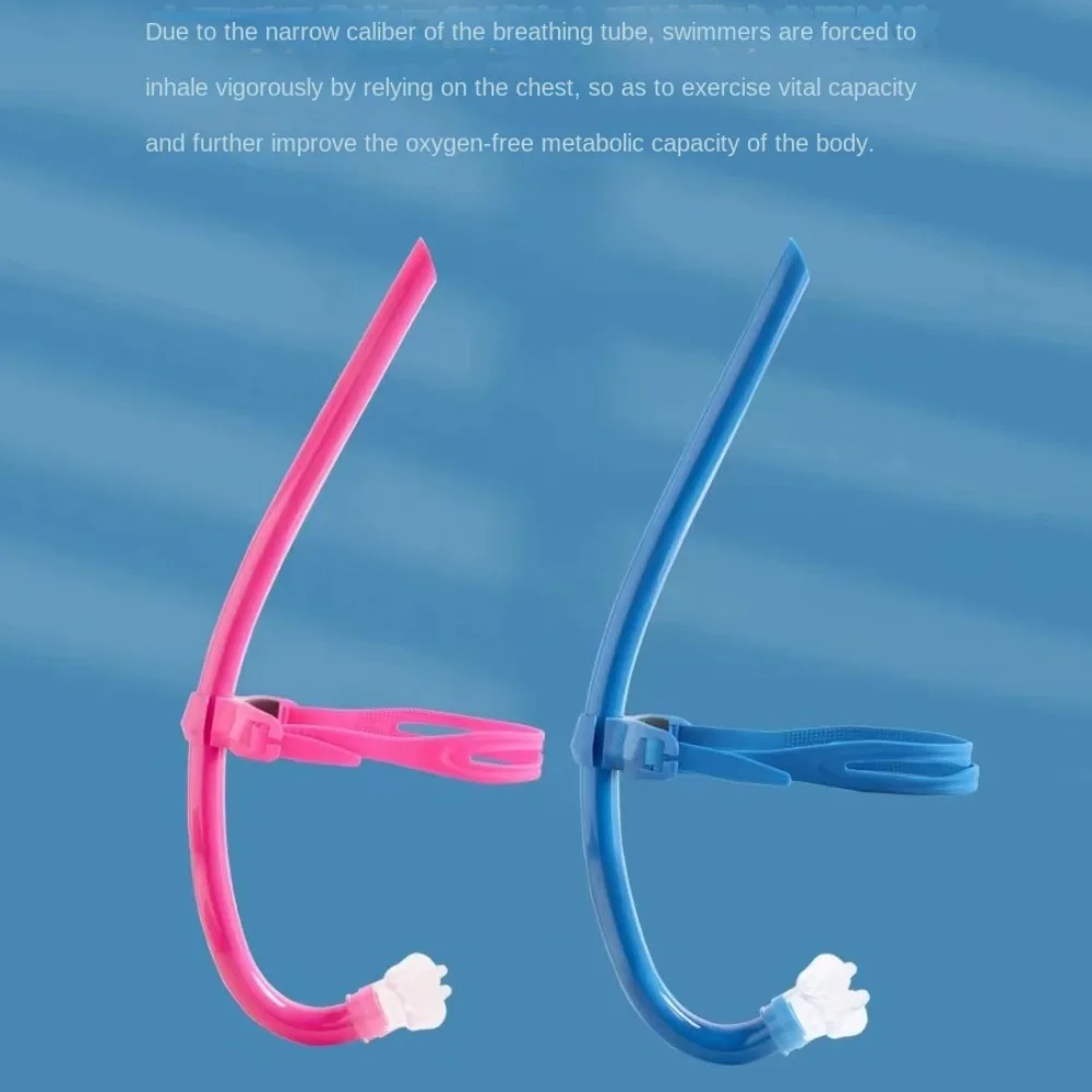 Diving Equipment Silicone Front Swimmer Snorkel Adjustable Silicone Swim Training Snorkel Comfortable Soft Diving Snorkel 5