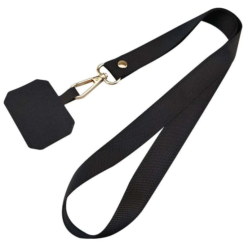 Durable Solid Color Phone Lanyard with Anti-Lost Pendant