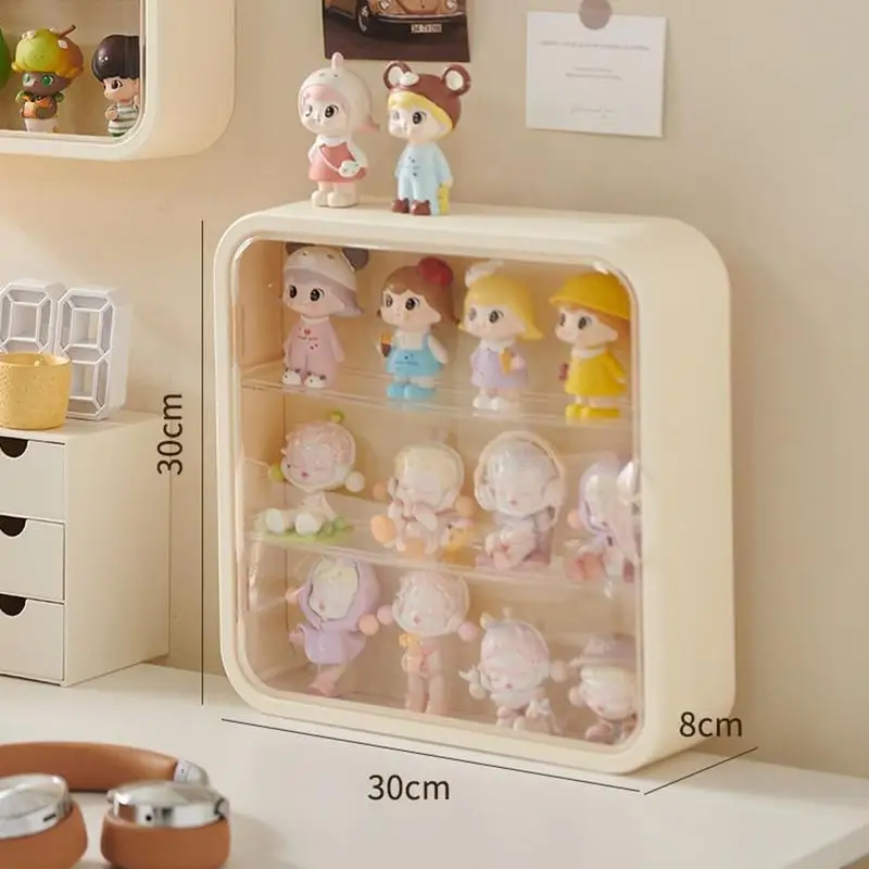 

Blind Box Wall Mounted Showcase Acrylic Japanese Anime Garage Kit Storage Box DIY Removable Dustproof Figures Display Case