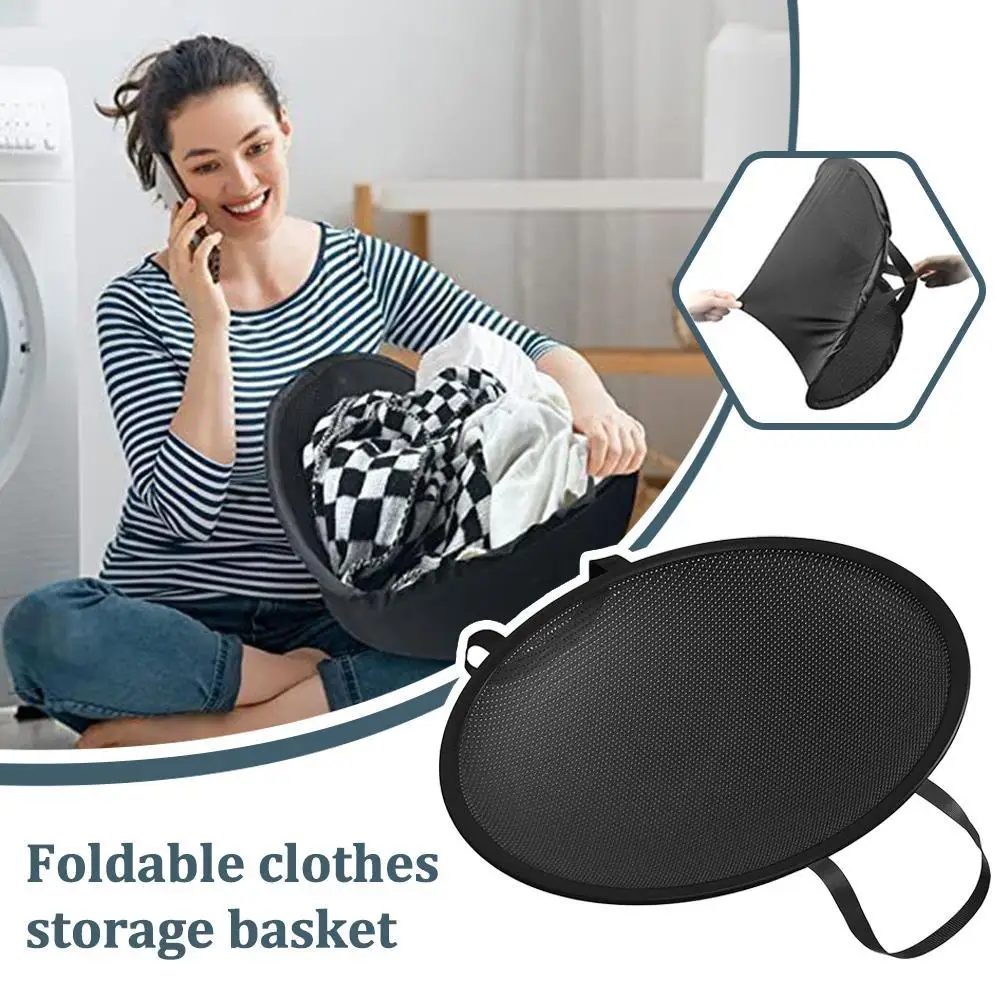 Laundry Basket Portable Hamper Collapsible Laundry Baskets Laundry Hamper Foldable Clothes Storage Hamper With Carry Handles For Bathroom Dorm Travel