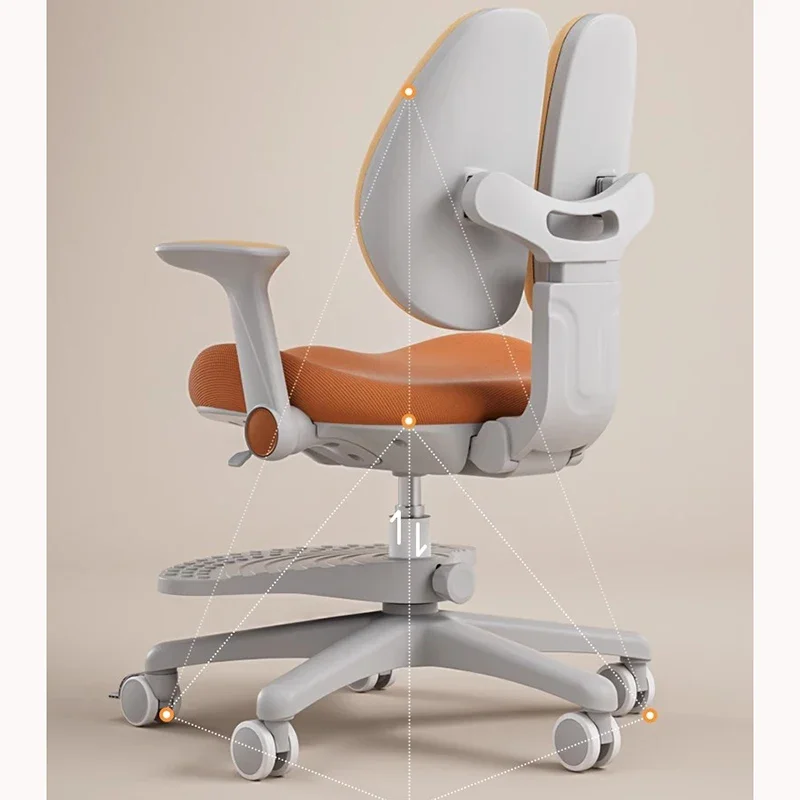 Auxiliary Chair Kids Children Children's Growing Schoolboy Armchair Child Seggiolini Sicuri Per Bambini Childrens High Furniture