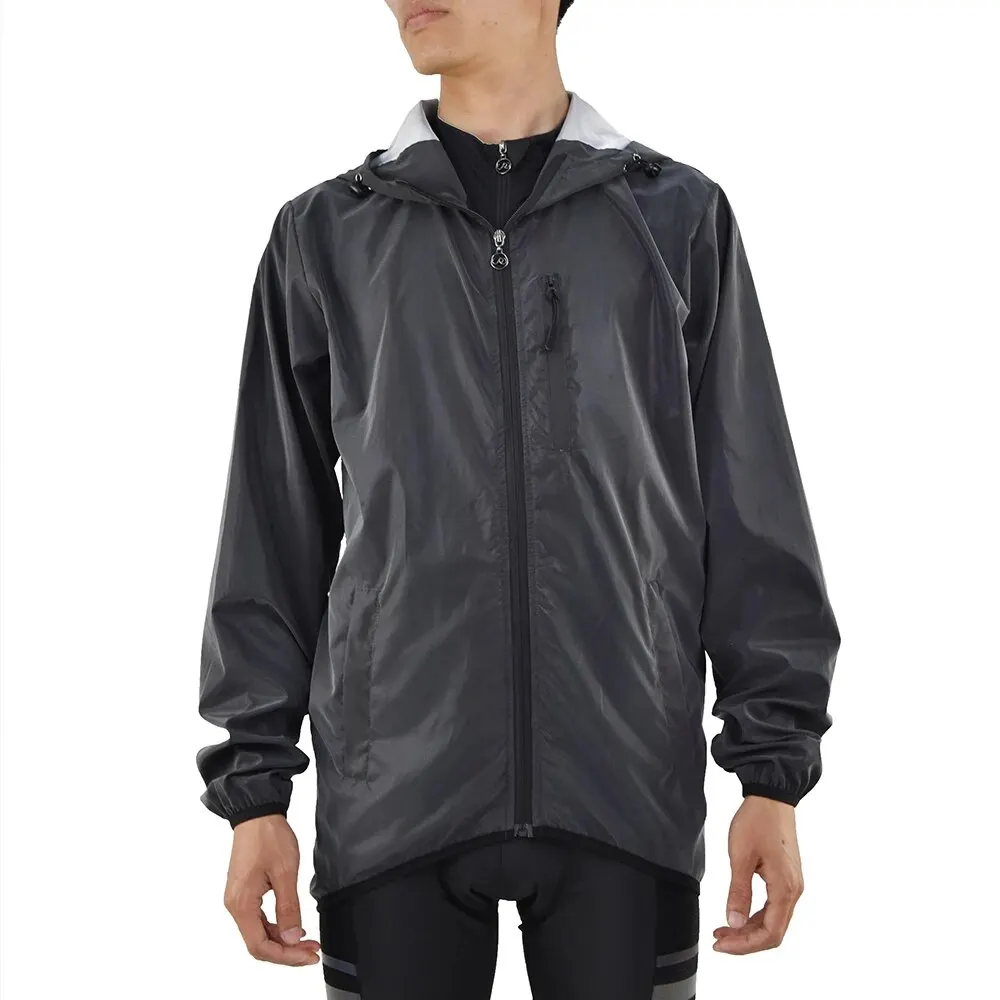WOSAWE Men Night Reflective Bike Cycling Jacket Windproof