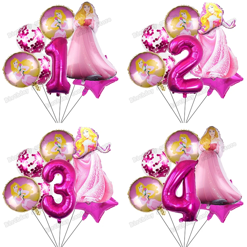 Фольгированные воздушные шары Белоснежка с конфетти |