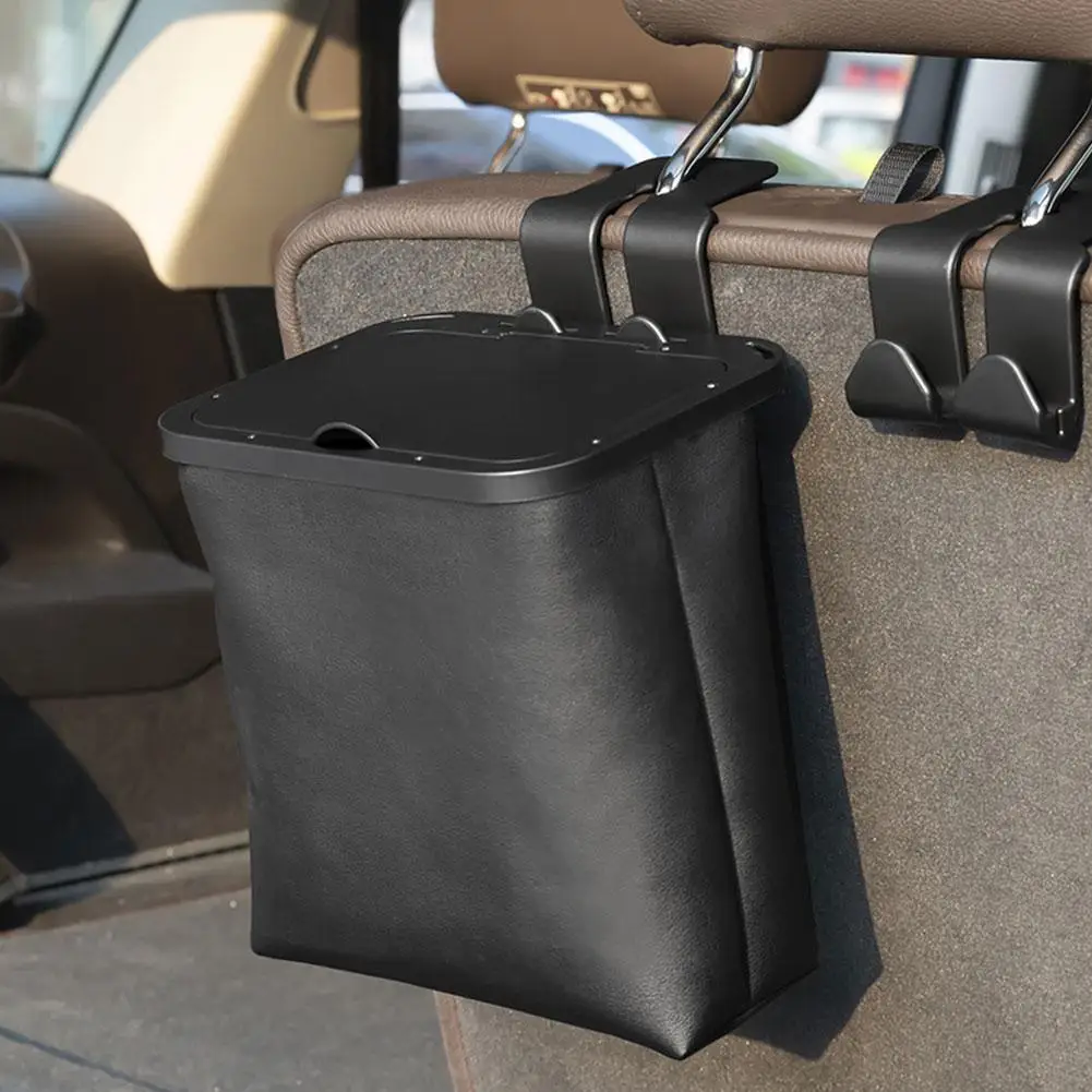 SANJODS-cubo de basura impermeable para coche, papelera multifunción para  asiento trasero, organizador automático para accesorios de coche -  AliExpress