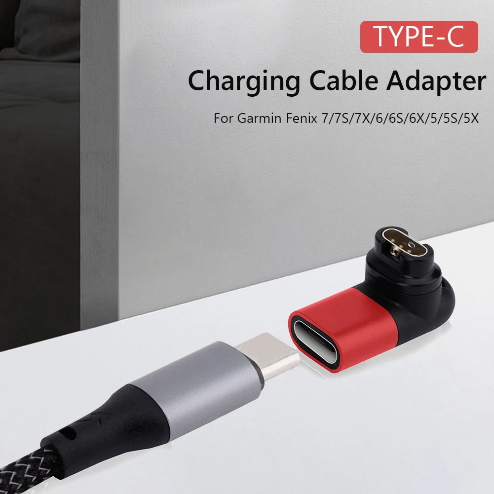 Charging Cable for Garmin Fenix 7/7S/7X/6/6S Forerunner 745 Venu Instinct Micro USB Type C IOS Watch Charger Adapter Converter