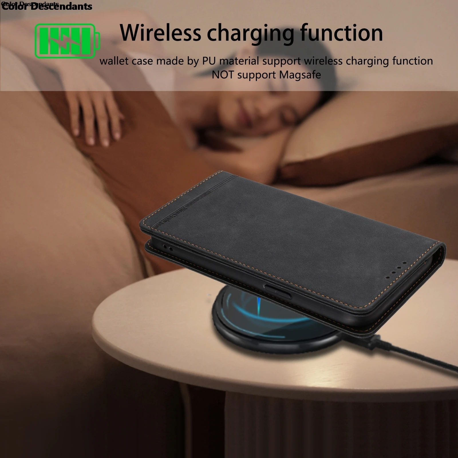 Luxury Leather Magnetic Wallet Case - Enhanced Protection