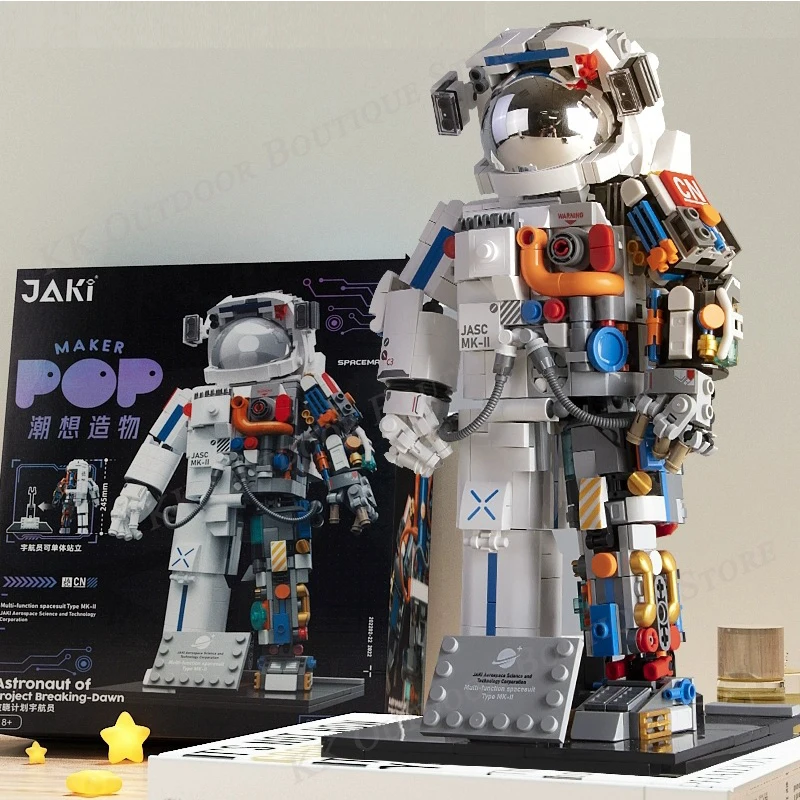 

Spaceman Space Astronauts Building Blocks Action Figure Exploring Robot Adventure Model Bricks Educational Assembly Toy Kid Gift