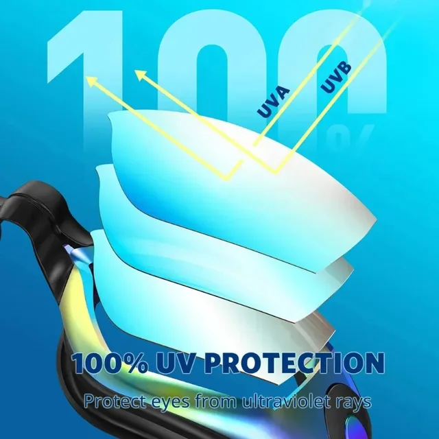 Professional Swimming Goggles Men Women Anti Fog UV Protecion Waterproof Swimming Glasses Swim Eyewear with Nose Clip Earplugs 2