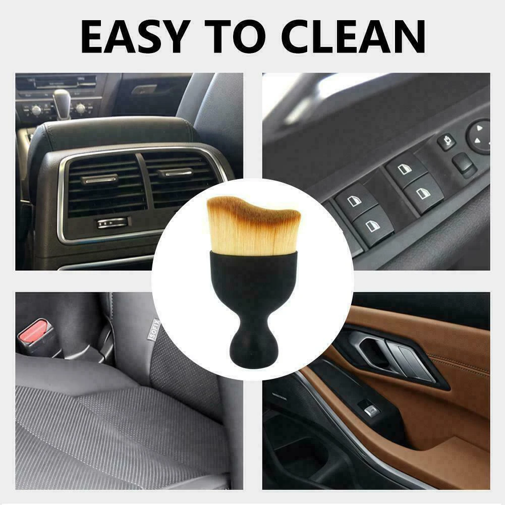 

Brand New Soft Brush Cleaning About 10*5cm Black Car Removal Tool Cleaning Brush Nylon Soft Universal Car Truck