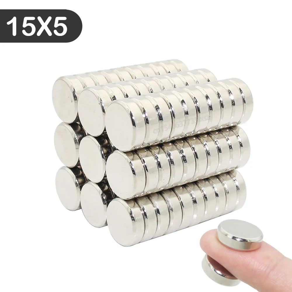 

1/2/3/5/7 Pcs 15x5 Neodymium Magnet 15mm x 5mm N35 NdFeB Round Super Powerful Strong Permanent Magnetic imanes Disc 15*5