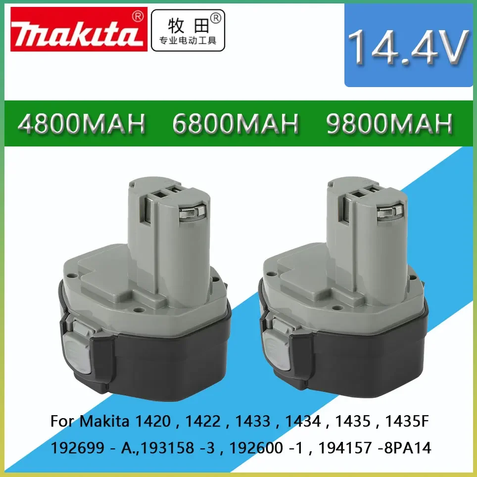 

100% Original 14.4V 9800mAh NI-CD Power Tool Battery MAKITA 14.4V Battery for Makita PA14,1422,1420 192600-1 6281D 6280D