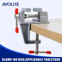 Mini Bench Vise Tools 3.5" Aluminum Miniature Small Jewelers Hobby Clamp On Table Tool Vice Muliti-Funcational Accessories 1