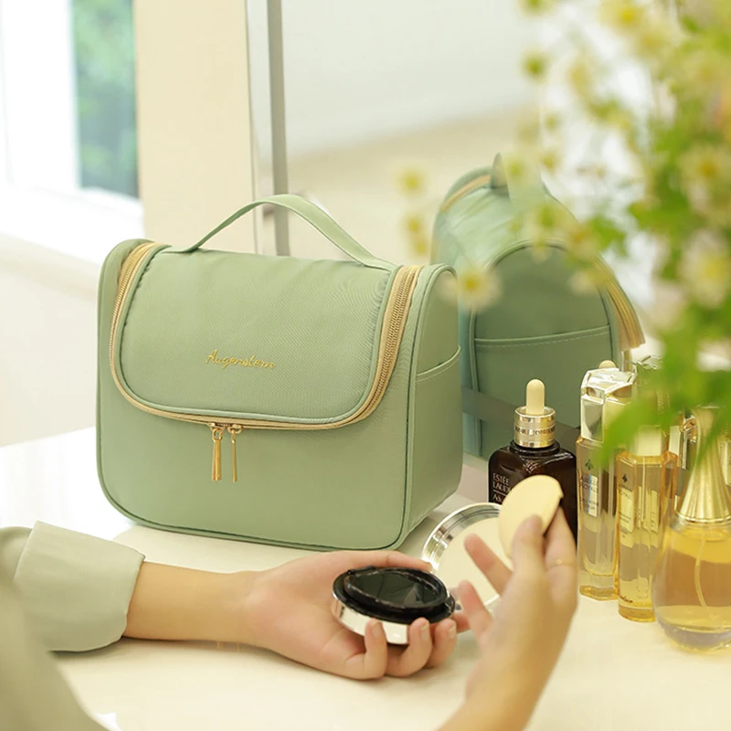 New Large Capacity Cosmetic Bags Women Makeup Organizer Girls Retro Make Up Case Storage Pouch Travel Bathroom Washbag Toiletry
