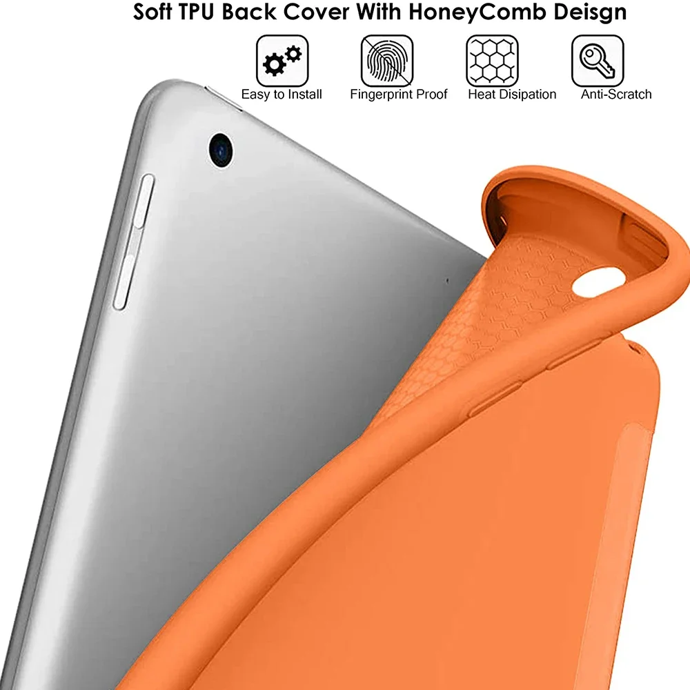 Ultra Slim Soft Silicone iPad Case - Versatile Back Cover