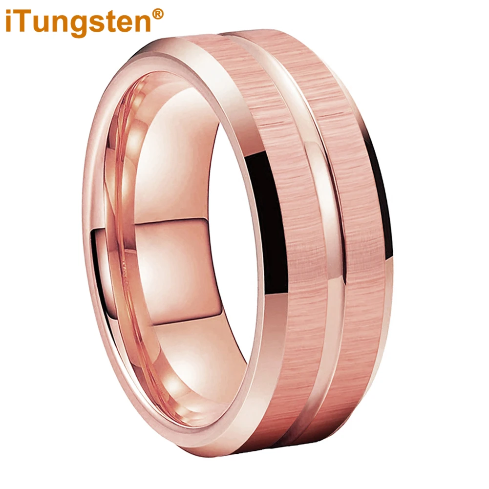 покрышка comfort 350a comfort 37 pre classic mitas 510953230042 iTungsten 6mm 8mm Dropshipping Classic Wedding Band Men Women Tungsten Carbide Ring Grooved Brushed Beveled Finish Comfort Fit