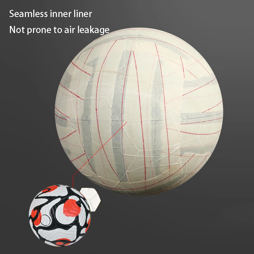 Footy Ball Seamless Size 5 Soccer Balls PU Material for Team Matches Goal Games Footballs
