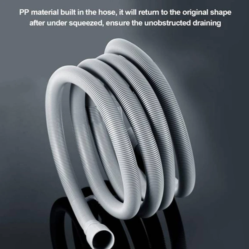 Automatic Drum Washing Machine Drain Pipe Drain Hose Fittings, 4 Meter HOT