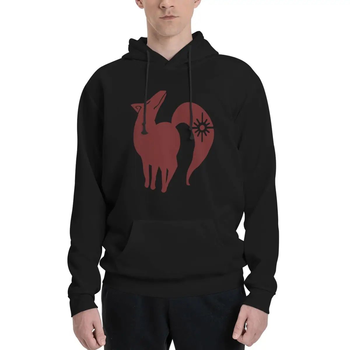

Fox's Sin of Greed Pullover Hoodie men's clothing korean autumn clothes men's autumn clothes mens hoodie