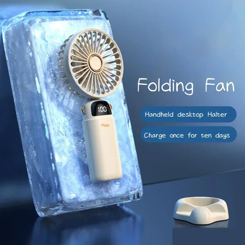 Handheld Aromatherapy Small Fan Outdoor Dormitory Charging Portable Silent Desk Student Mini Handheld Fan