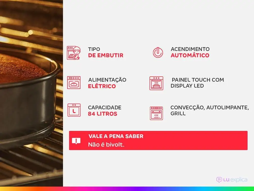 Forno Elétrico de Embutir Brastemp de Convecção - 220V 2