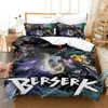 3D Print Anime Berserk Bedding Set Double Twin King Duvet Cover Comforter Pillowcase Boys Girls Adults Bedroom Duvet cover sets 2