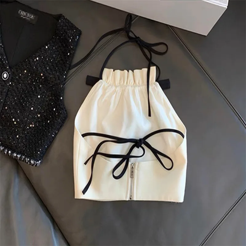 Spring summer white cotton 2-14 baby girl vest children casual Camisoles Tanks T-shirt crop top teen kids girls clothes kids tops