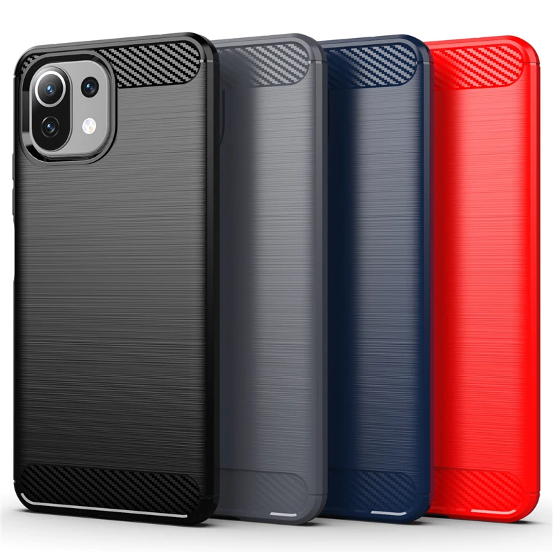 For Cover Xiaomi Mi 11 Lite 5G NE Case For Mi 11 Lite 5G NE Capas Shockproof Phone Bumper TPU Cover For Mi 11 Lite 5G NE Fundas