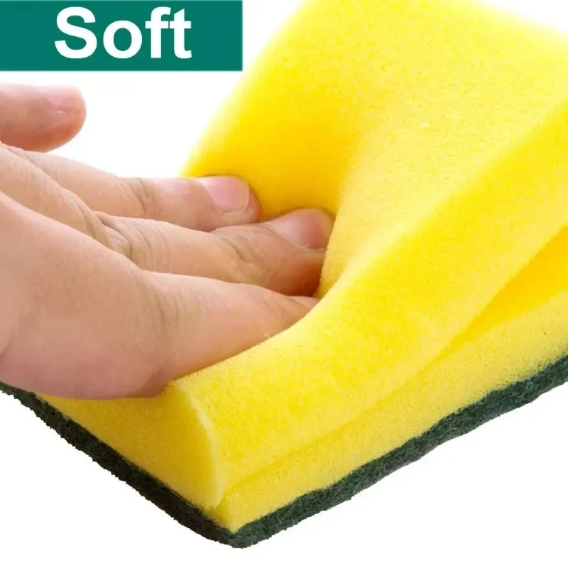 Double sided magic sponge for motorcycles, pots, and kitchens – heavy-duty grease cleaning sponge BEST SELLERS