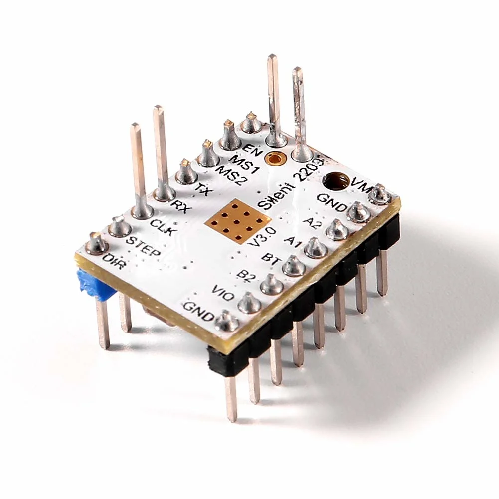 Stepper Motor Driver 5Pcs TMC2209 V3.0 for 3D Printer Reprap Ramps1.4 MKS Gen heatsink Microsteps Current 2.8A Peak
